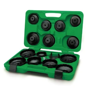 Clé de filtre coiffes VL acier en 16 pcs à pans ou cannelures en cof