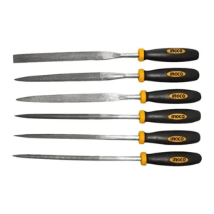 Limes profils divers aiguille manche plast de 5×140 mm 6 pcs blister