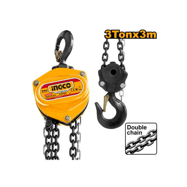 Palan manuel à chaîne cage triangulaire de 03 ton levée 3 m