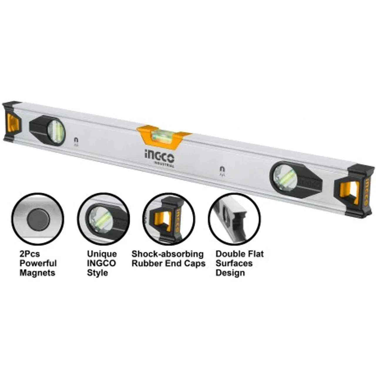 Niveau à fiole magnétique profilé Alu rectifié de 040 cm