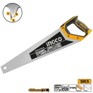 Scie égoïne à main pour bois manche plast lame 400 mm Long Life