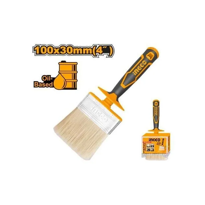 Pinceau de peinture profil rectangulaire manche plastique 100x30 mm