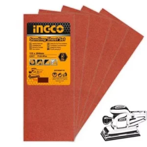 Feuille abrasive toile émeri Velcro métaux matériaux 115×264 G120-5pcs