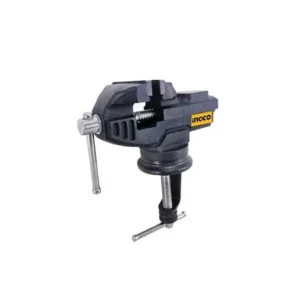 Étau de serrage à agrafe base pivotante acier mors large 60 mm