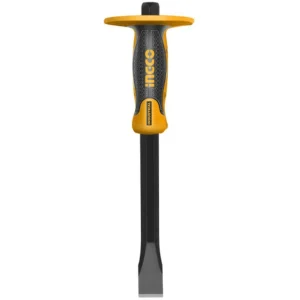 Burin de maçon bout plat avec poignée de protection 305×19 mm