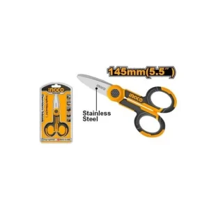 Ciseaux d&rsquo;électricien lames Inox à branches gainées 40×140 mm