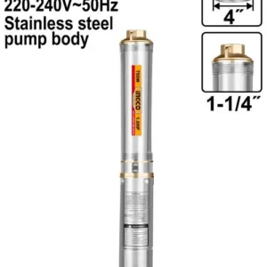 Pompe à eau électrique verticale immergée 4″ hp 01,0 M à 10 turbines