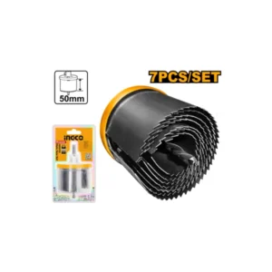 Scie trépan Bimetal HSS métaux matériaux à tige en 63>25×50 mm 7 pcs