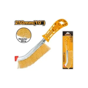 Brosse à main manche plastique fil acier laitonné Speed 250×33 mm