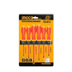 Tournevis bouts divers Standard isolés à 1000 v en 06 pcs