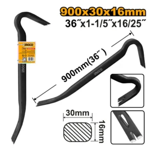 Pince à décoffrer pied de biche contre coudée de 0910×16 mm