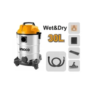 Aspirateur électrique cuve Inox 1 moteur 30 litres 1300 w