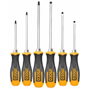 Tournevis bouts divers Standard en 06 pcs lame Hex traversante à frapper