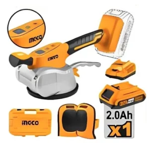 Vibreuse de carrelage à batterie 20 v 1 bat+chargeur+genouillères 2 Ah