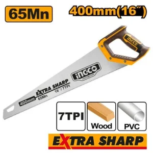 Scie égoïne à main pour bois manche plast lame 400 mm