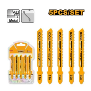 Lame de scie sauteuse pour acier 5 pcs épais 1 à 3 mm T 118 B