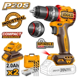 Perceuse visseuse à percussion à batterie 20 v 13 mm 2 bat  2,0 Ah 66 Nm IMPACT B.L.