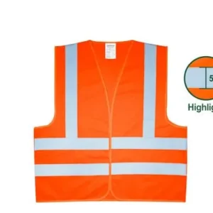 Gilet de signalisation rouge fluorescent