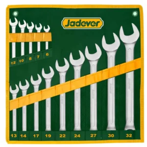 Clé mixte inclinée en 14 pcs de 6 à 32 mm trousse