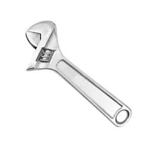 Clé à molette manche nu chromée longueur 06″