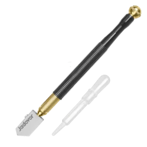 Coupe verre multi molettes lubrificateur manche plastique 180 mm