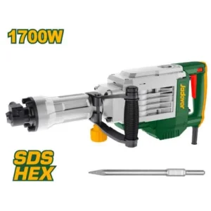 Marteau piqueur brise béton électrique Hex 30 mm 1700 w 15 kg+1 burin