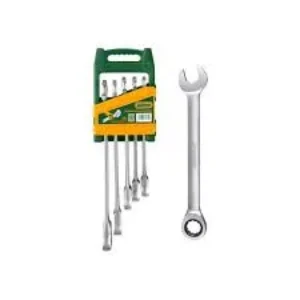 Clé mixte inclinée à cliquet sans inverseur en 5 pcs 08