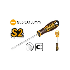 Tournevis bout plat de 05,5×100 mm qualité SS 2